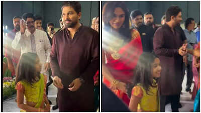 Allu Arjun: ‘Yesesaava?’: Allu Arjun’s playful moment with wife Sneha at family wedding wins hearts