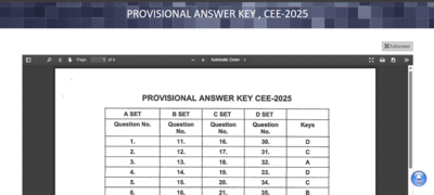Assam CEE answer key 2025 released: Check direct link to download here