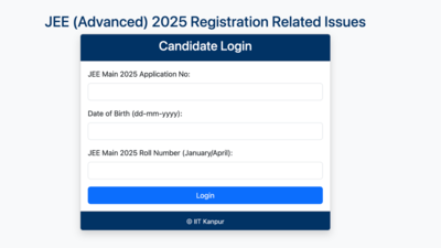 IIT Kanpur launches grievance portal for JEE Advanced 2025 amid ongoing registration process: Check key details here
