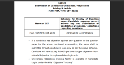 MAH MBA CET answer key 2025 will be released on this date: Check details here