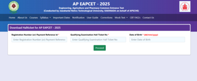 AP EAMCET 2025 hall ticket released: Direct link to download admit card here