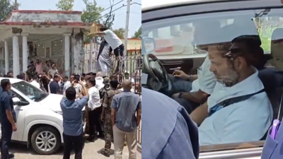 Rahul Gandhi Bihar Visit: Congress Alleges Police Blocked His Entry to Ambedkar Hostel in Darbhanga | Patna News