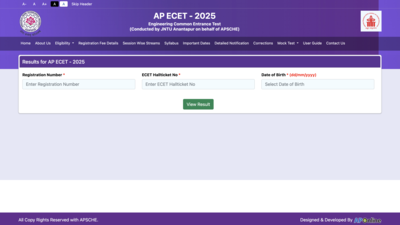 AP ECET result 2025 released: Know where and how to download scorecards online