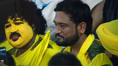 MS Dhoni’s doppelganger steals spotlight at CSK vs RR clash in Delhi | Cricket News