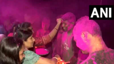 Colours, music, victory: How DRG jawans celebrated after killing top Maoist leader Basavaraju; watch | Raipur News