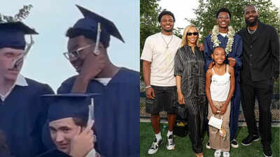 Savannah James shares glimpse of son Bryce James’ convocation ceremony as LeBron James, Zhuri Nova, and Bronny join in celebration | NBA News