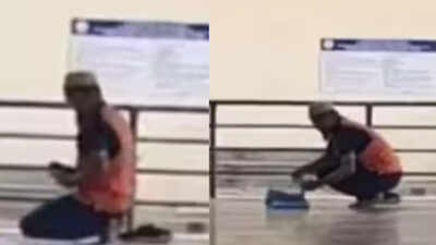 Muslim man seen offering namaz at Tirumala sparks row in Andhra Pradesh | Vijayawada News