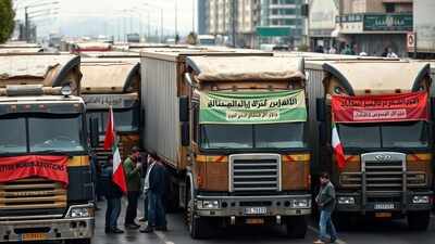 Truck drivers across Iran continue rare strike for sixth consecutive day | World News