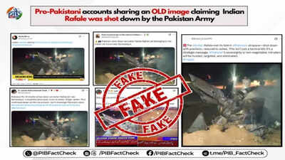 Did Pakistan shoot down Rafale jet during Operation Sindoor? PIB fact check says no | India News