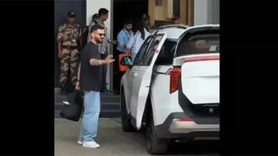 Virat Kohli: Viral video: Virat Kohli, Anushka Sharma leave for Bengaluru ahead of IPL restart | Cricket News