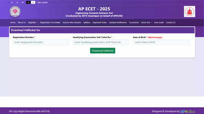 AP ECET 2025 hall ticket released cets.apsche.ap.gov.in: Download here for May 6 exam