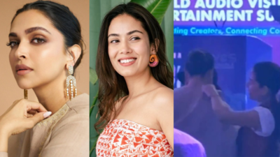 Deepika Padukone faces wardrobe malfunction at WAVES 2025; Mira Rajput helps ‘Padmaavat’ actress fix her Dupatta | Hindi Movie News