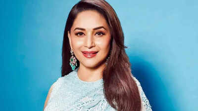 When Madhuri Dixit’s son felt weird seeing her high on drugs in a song, her husband revealed she gets uncomfortable watching her movies with family | Hindi Movie News