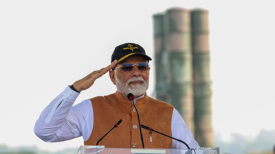 PM Modi poses in front of S-400 missile system at Adampur airbase days after Pakistan claimed it was destroyed | India News