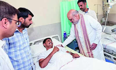 Shah checks on securitymen hurt in Operation Blackforest | India News