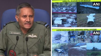 Operation Sindoor: DGMOs show wreckage of Chinese PL-15 missile, Turkish drones; says layered air defence grid proved impenetrable | India News