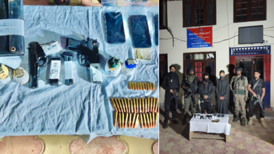 Two terrorist associates arrested in J&K’s Shopian; pistols, grenades recovered | India News