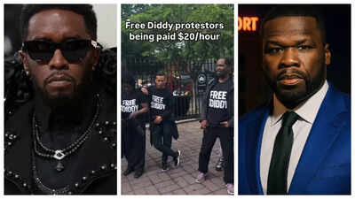 Sean Diddy Combs PAYING people $20 per hour to wear ‘Free Diddy’ shirts and protest outside courthouse; 50 Cent calls it ‘DIABOLICAL’ |