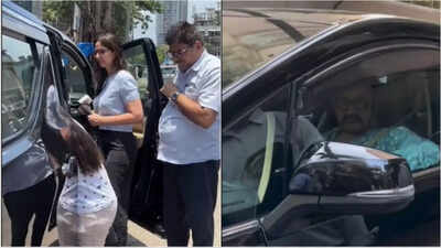 Aamir Khan and his girlfriend Gauri Spratt spotted visiting his ex-wife Reena Dutta at her residence | Hindi Movie News